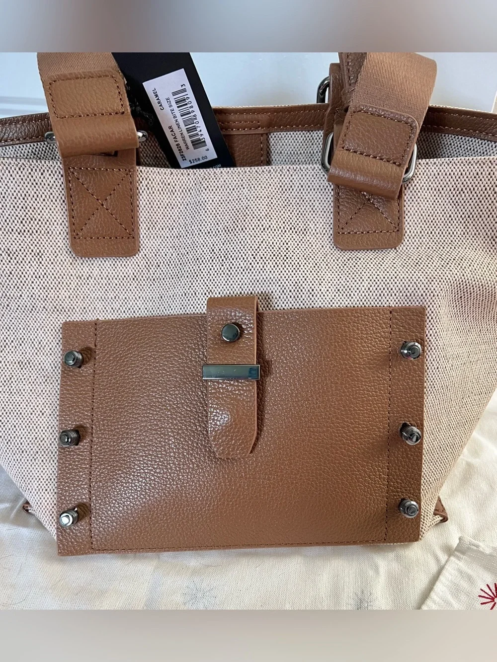 Botkier Warren Bite Size Linen Satchel Tote